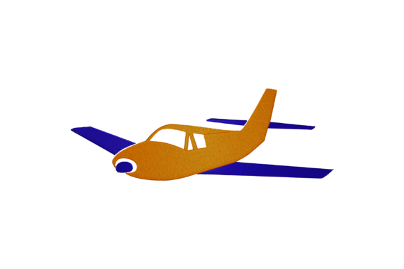 Airplane Toy Embroidery Design