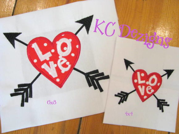 Love Heart with Arrow Valentine Applique Review