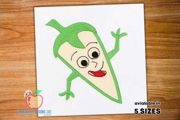 Review: A Green Chilly with Smiling Face Design