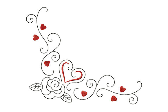 Reviewing Heart and Rose with Curls for Boutique Sweatshirts