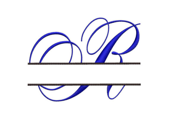Split Monogram Font Letter R Review for Boutique Apparel